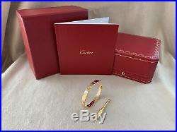Cartier Love Bracelet Yellow Gold Size 16 (New Screw System)