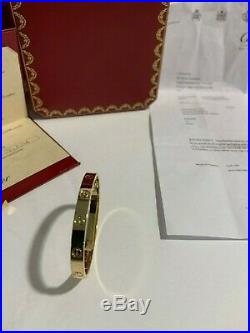 Cartier Love Bracelet Yellow Gold Size 16 (New Screw System) OVERNIGHT SHIP