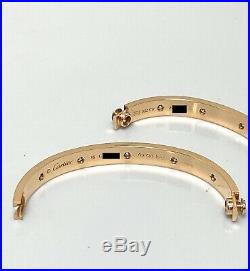 Cartier Love Bracelet in 18k Rose Gold with 10 Diamonds B6040616