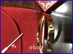 Cartier Mens Love Bracelet 18KT Yellow Gold Size 21 VINTAGE