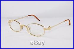 Cartier Octagon Gold Eyeglasses T8100426 Frames Authentic France New 48 mm