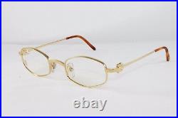 Cartier Octagon Gold Eyeglasses T8100427 Frames Authentic France New 45mm