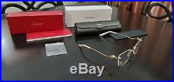 Cartier Panthere Eyeglasses Rimless 18k New Model CT 012000 002