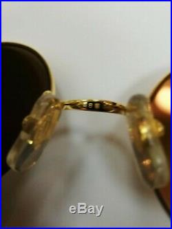 Cartier Paris -Mayfair- Rare 18k Gold plated Round sunglasses Made in France