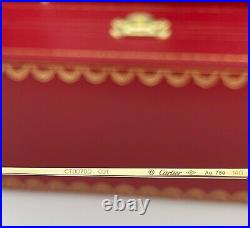 Cartier Rimless Eyeglasses CT0070O 001 SOLID 18K Yellow Gold Clear Demo Lens 56
