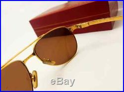 Cartier Santos Dumont Edition Sunglasses France 58mm 18k Heavy Plated