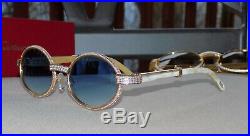 Cartier Smooth Acrylic Bezel Aqua Horn Buffalo C Décor Sunglasses