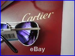 Cartier Sunglasses Santos Dumont Aviator Pilot L. E, Jewel Worldmap Gold Horizon