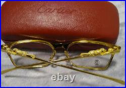 Cartier clear gold glasses