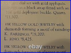 Cartiervintage18k Yellow Gold Ringdiamonds Set In Raindrops Motif1994estate