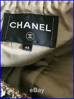 Chanel 16A Paris-Rome LITTLE MULTICOLOR CLASSIC JACKET BRADED TRIM GOLD CC 48