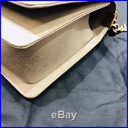 Chanel Boy Bag Medium Quilted Grey Brushed Matte Gold Hardware