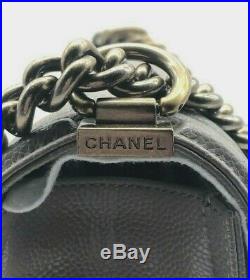 Chanel Boy Bag Medium Quilted Grey Brushed Matte Gold Hardware