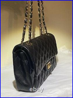 Chanel Classic Flap Bag Quilted Black Lambskin Gold Hardware #6066247