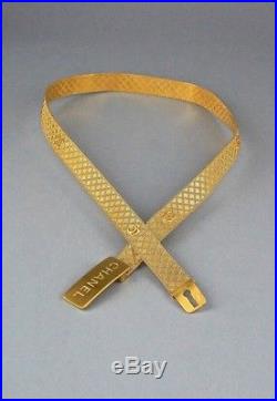 Chanel France 31 inches long Gold belt Fashion Paris