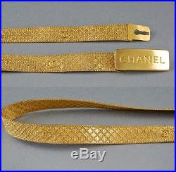 Chanel France 31 inches long Gold belt Fashion Paris