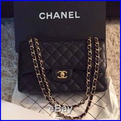 Chanel Jumbo Black Caviar With Gold Hardware (100% AUTHENTIC)