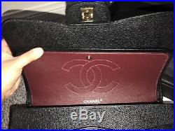 Chanel Jumbo Black Caviar With Gold Hardware (100% AUTHENTIC)