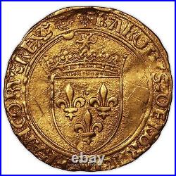 Charles VIII, Coin, France, Gold, ecu d'or au soleil, Bordeaux, 1494