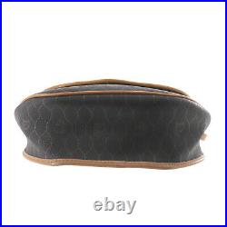 Christian Dior Honey Combo Shoulder Bag Dark Gray PVC Vintage Authentic #MM400 O