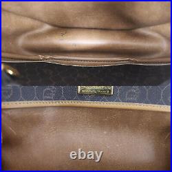 Christian Dior Honey Combo Shoulder Bag Dark Gray PVC Vintage Authentic #MM400 O