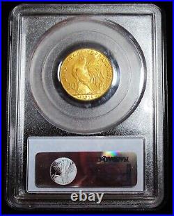 FRANCE 1914 gold 20 Francs Paris mint. PCGS MS 65