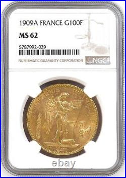 France 100 Francs 1909 A. NGC MS-62