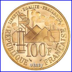 France 100 francs 1985 Emile Zola UNC Epreuve Gold coin French