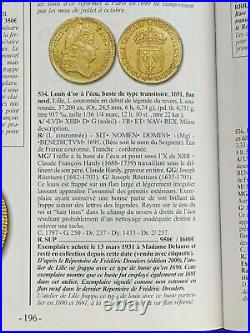France 1691A Louis D'or Gold KM# 278.1 / #534 NGC Cert UNC Details