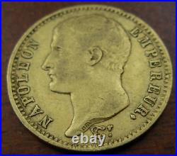 France 1807 A Gold 20 Francs Circulated Napoleon I