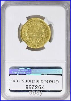 France 1808-M Gold 40 Francs NGC AU Details
