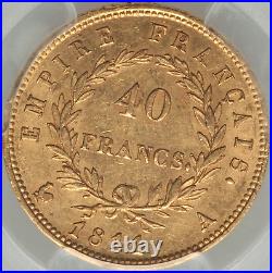 France 1811-A Napoleon 40 Francs GAD-1084 PCGS MS61 Strong Strike withLuster