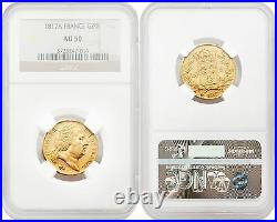 France 1817-A 20 Francs Gold NGC AU50 SKU# 4146