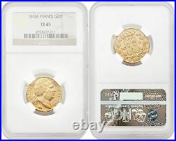 France 1818-A 20 Francs Gold NGC XF45 SKU# 4151