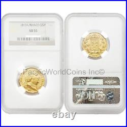 France 1819-A 20 Francs Gold NGC AU55 SKU# 4157