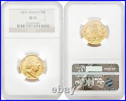 France 1820-A 20 Francs Gold NGC XF45 SKU# 4158