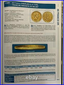 France 1830 A 40 Francs Incuse Letters Gold KM# 721.1/F545.1 NGC AU Details