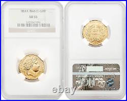 France 1851-A 20 Francs Gold NGC AU55 SKU# 4159