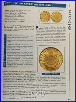 France 1868A 20 Francs Gold KM# 801.1 / F. 532/18 NGC Certified AU 58