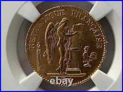 France 1897A 20 Francs Gold KM# 825 / F. 533/22 NGC Certified MS 63+