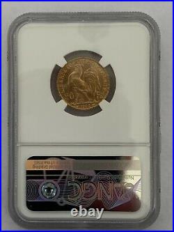 France 1903 20 Francs Gold KM# 847 / F. 534/8 NGC Certified MS 63