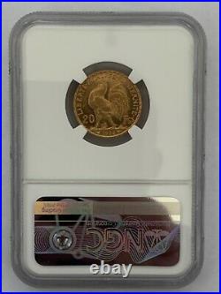 France 1904 20 Francs Gold KM# 847 / F. 534/9 NGC Certified MS 62