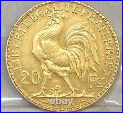 France 1911, 20 Gold Francs, Rare Gold Coin In Rare Excellent Condition