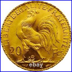 France 1912 20 Francs? Rooster? Gem Unc? Scarce This Nice