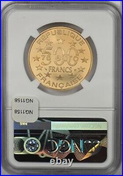 France 1997 75 Euro 500 Francs gold NGC Proof 68 UC Petite sirene. 0.5oz gold. 5