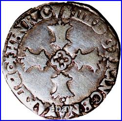 France 1/8 Ecu Henry IV 1590-1610 KM#? 22
