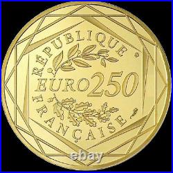 France 2014 Le Coq The Rooster. 999 Gold BU 250 Euro Monnaie de Paris KM#2108