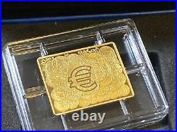 France 2021 20 Years Of Euro Starter Kit Brilliant Proof Gold Coin 50 Serial 32