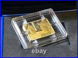 France 2021 20 Years Of Euro Starter Kit Brilliant Proof Gold Coin 50 Serial 32