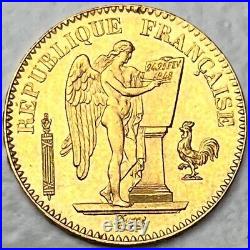 France 20 Francs 1848 A Paris Lucky Angel Genie Early Type Rare Gold Coin KM757